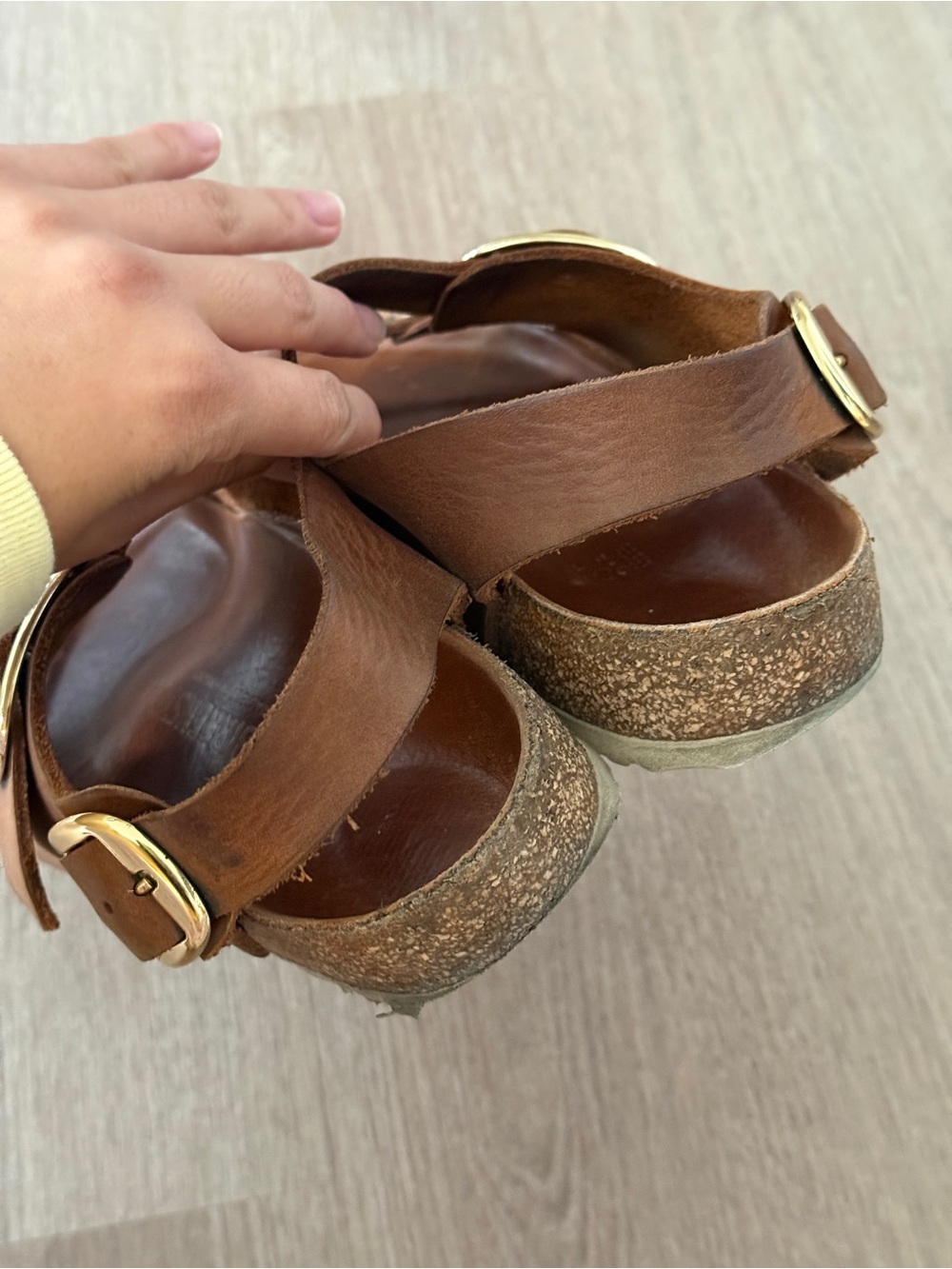Birkenstock Milano Big Buckle Oiled Leather Cognac - Picture 6 of 7